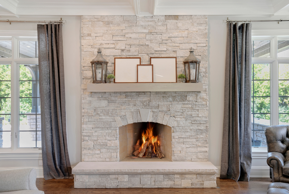 Interior stone veneer