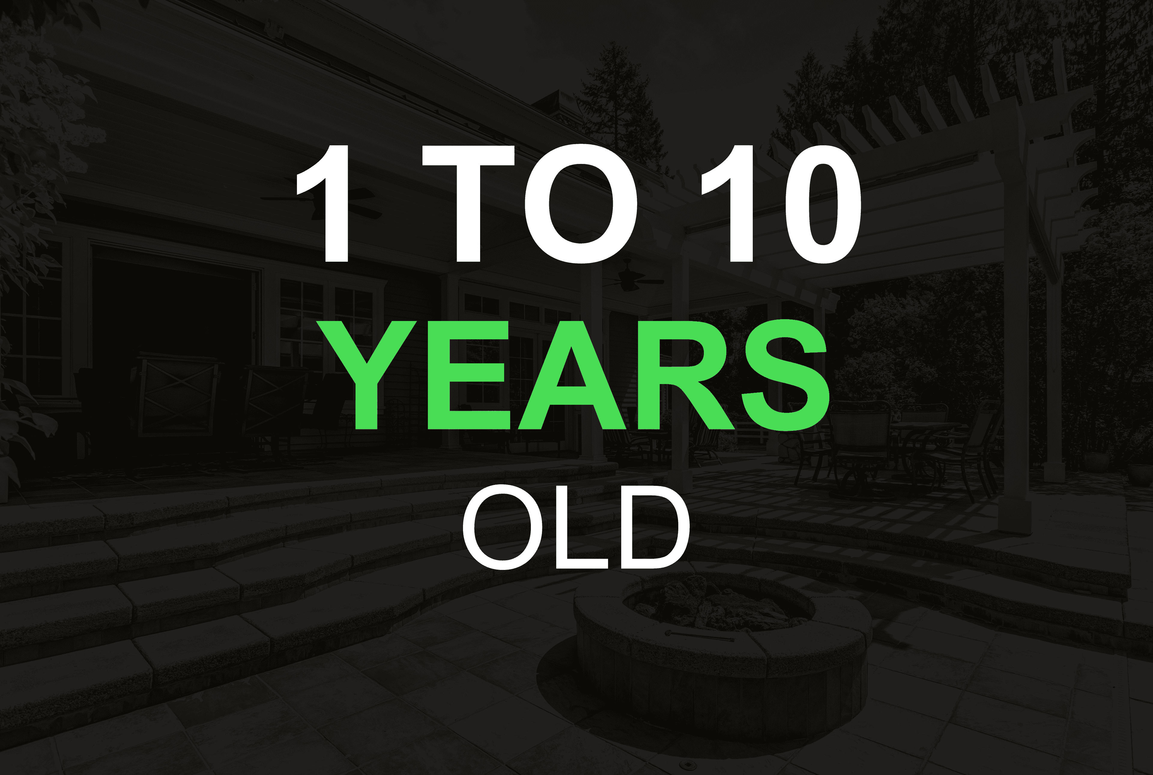 1 to 10 years old