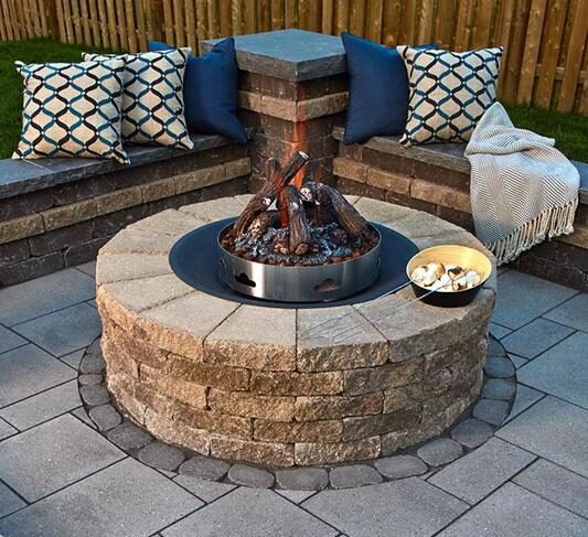 Backyard fire pit ideas, landscaping services in Southern New Hampshire