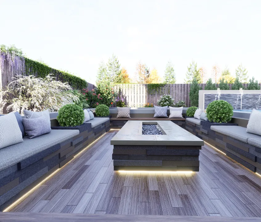 Backyard makeover with expert landscapers in Concord NH