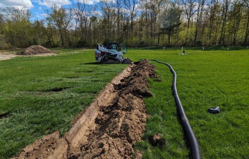 general excavation drain piping trenching