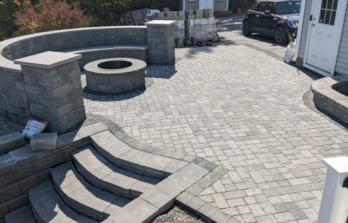 hardscaping and brick patio pads near me Concord NH